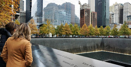 Am Ground Zero, dem ehemaligen Standort des World Trade Centers