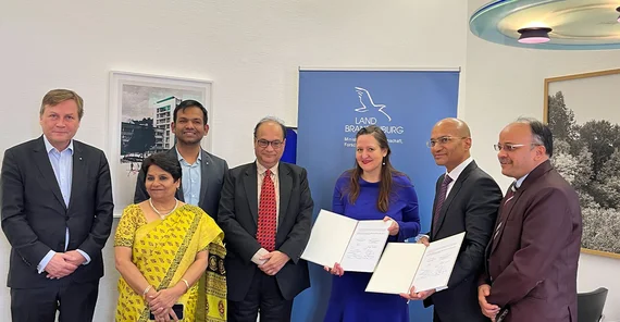 German-Indian cooperation in science sealed.