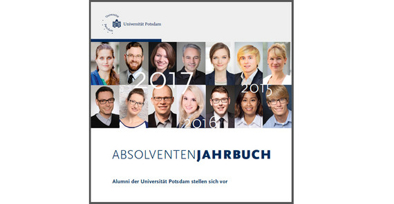 Cover für das Jahrbuch mit Gesichtern der Alumni der Uni Potsdam Cover für das Jahrbuch mit Gesichtern der Alumni der Uni Potsdam