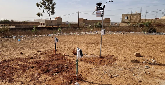 Wetterstation im Senegal